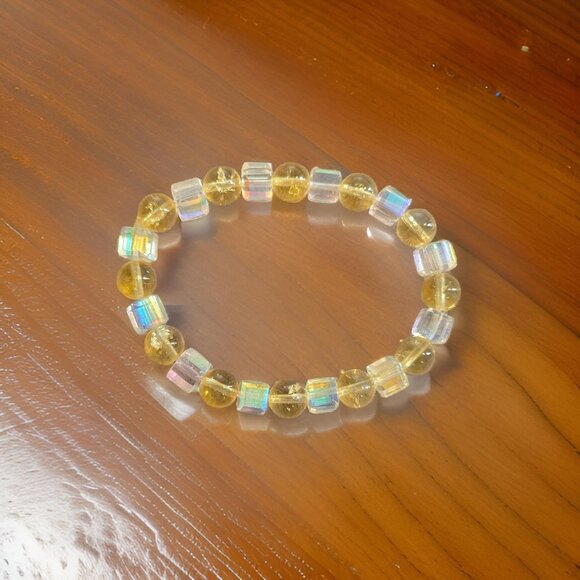Citrine & Crystal Bracelet - Picture 2 of 2
